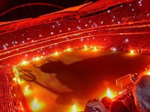 Galatasaray fans Besiktas derby