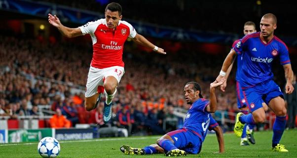 Alexis Sanchez Olympiakos Arsenal
