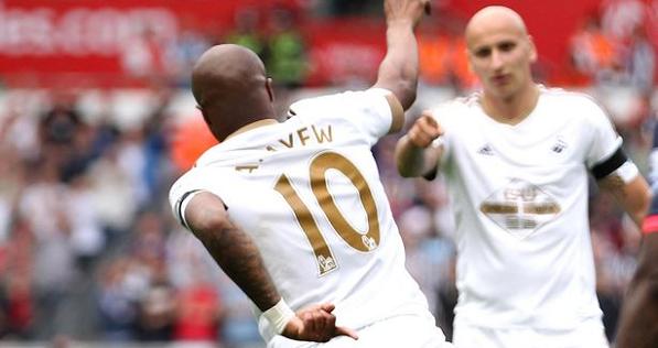 Andre Ayew goal Swansea