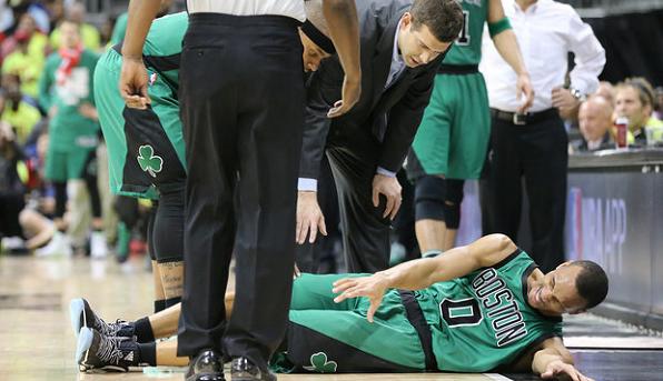 Avery Bradley injury Atlanta Hawks Boston