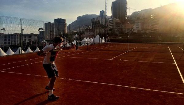 Roger Federer Monte Carlo 2016 training