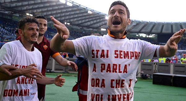 Francesco Totti AS Roma Lazio derby