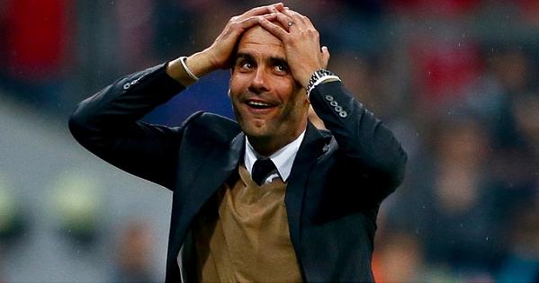 Guardiola Lewandowski Champions League