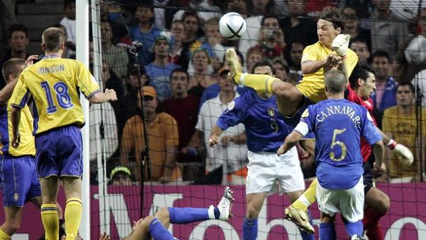 Ibrahimovic Buffon Sweden Italy