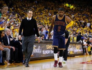 Irving knee injury Game 2
