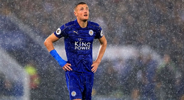 Jamie Vardy Leicester snow