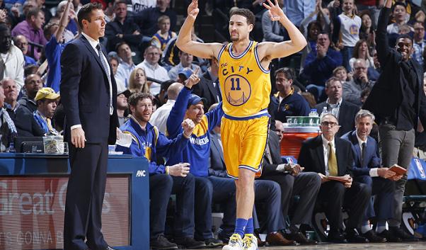 Klay Thompson Warriors Blazers
