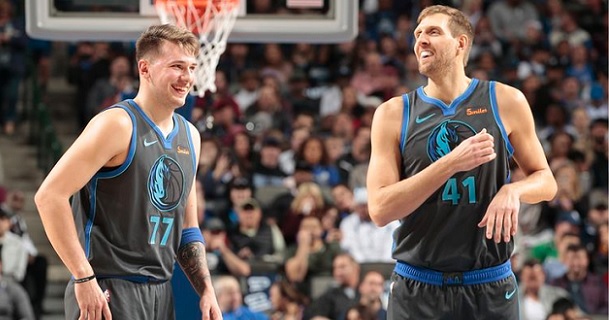 Luka Doncic Dirk Nowitzki Mavericks