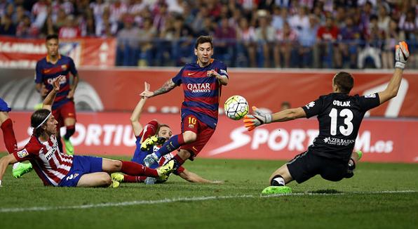 Messi goal Atletico Madrid