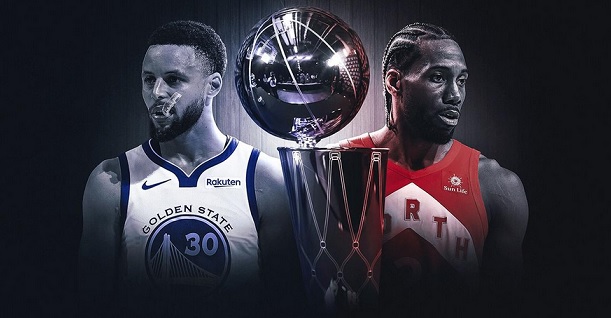 Steph Curry Kawhi Leonard NBA finals Warriors Raptors poster