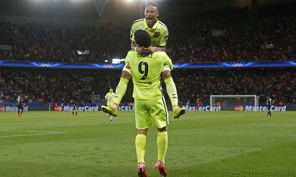 Neymar Suarez Champions League goals