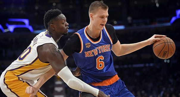 Kristaps Porzingis New York Knicks LA Lakers