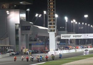 Qatar Moto GP starting grid