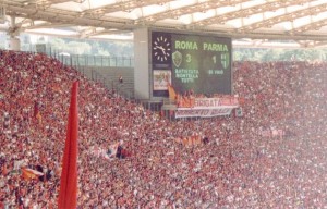 Roma fans celebration 2001 Scudetto
