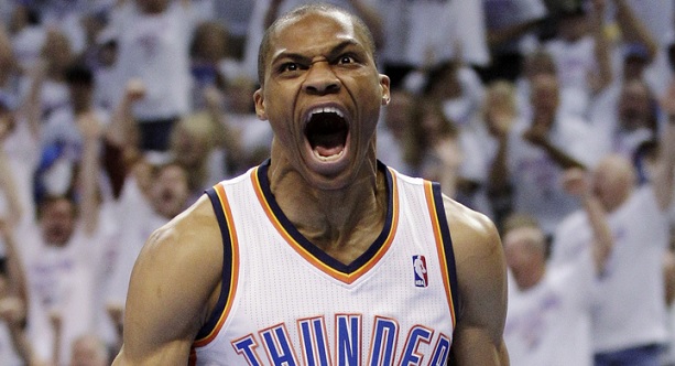 Russell Westbrook angry face