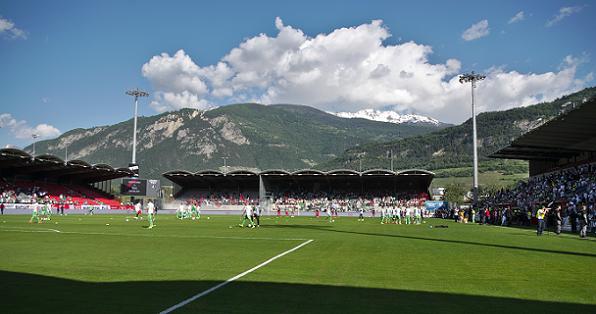 Stade de Tourbillon Sion mountains