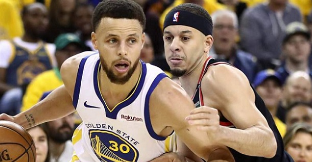 Steph Curry Seth Curry Warriors Blazers Western Conference finals