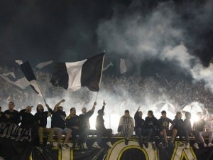 Partizan Belgrade fans Grobari